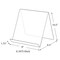 Azar Displays 9"W x 9.5"D x 10.5'H Easel Display. Front Lip: 1.75"H, PK10 515450 - alternate 2
